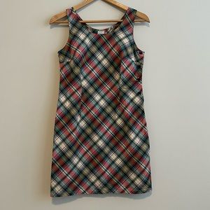 Old Navy Vintage 90s Y2K Cotton Plaid Midi Sleeveless Dress
